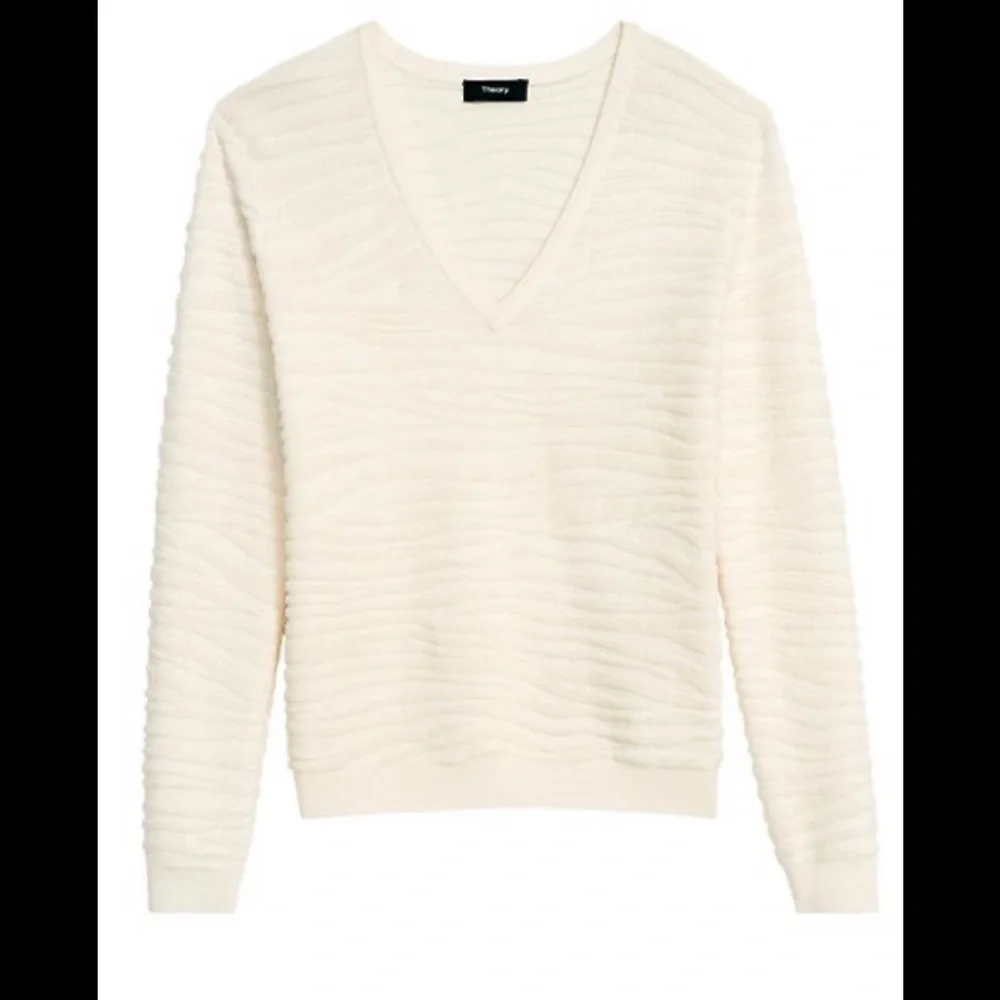 Theory zebra plush ivory sweater - Picture 2 of 7